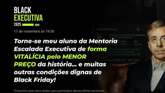O logo e, logo abaixo, a data da live, acima da oferta